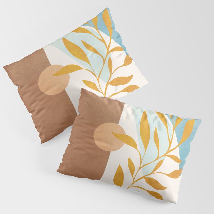 Soft Abstract Shapes 01 Pillow Sham Gallery Image 1