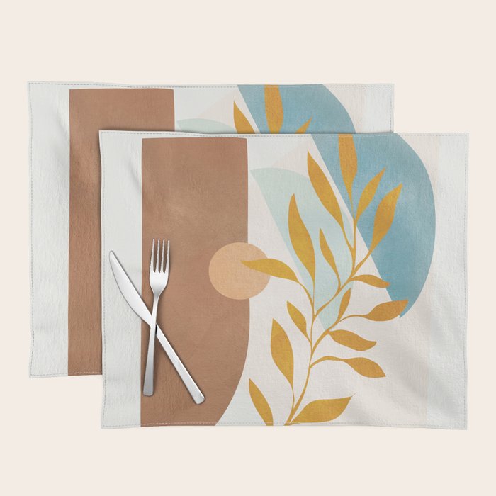 Soft Abstract Shapes 01 Placemat Gallery Image 1