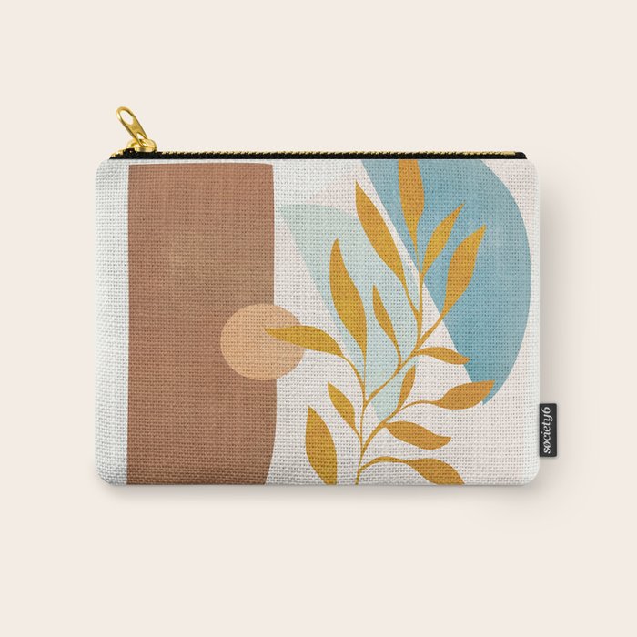 Soft Abstract Shapes 01 Carry All Pouch Gallery Image 1