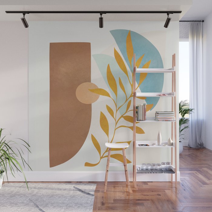 Soft Abstract Shapes 01 Wall Mural Gallery Image 1