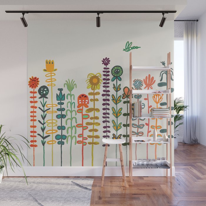 Happy garden Wall Mural Gallery Image 1