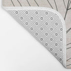 Rough botanical pencil drawing of a palm leaf Bath Mat Gallery Image 2