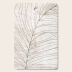 Rough botanical pencil drawing of a palm leaf Cutting Board Gallery Image 1