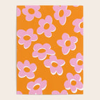 Groovy Daisy || Retro Flower Vibrant Print 60s 70s Poster Gallery Image 4