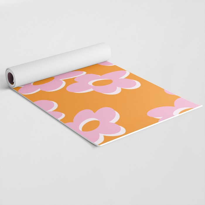 Groovy Daisy || Retro Flower Vibrant Print 60s 70s Yoga Mat Gallery Image 2