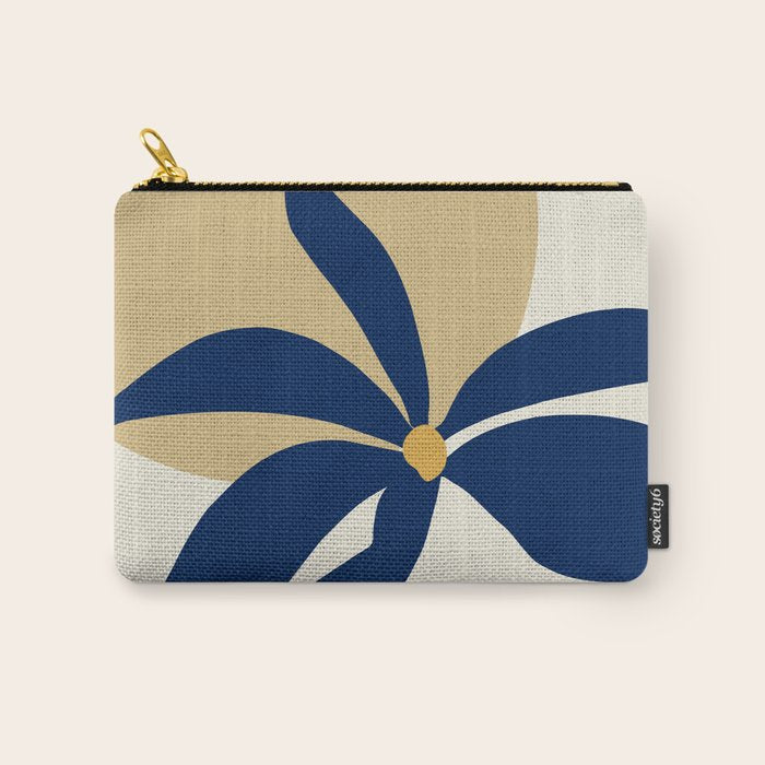 The Flower And The Sun, Floral Prints Carry All Pouch Gallery Image 1