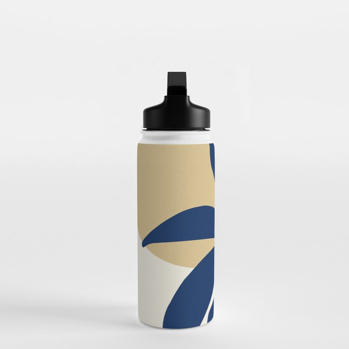 The Flower And The Sun, Floral Prints Water Bottle Gallery Image 3