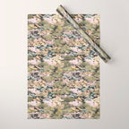 Abstract colorful dark mountains C Wrapping Paper Gallery Image 1