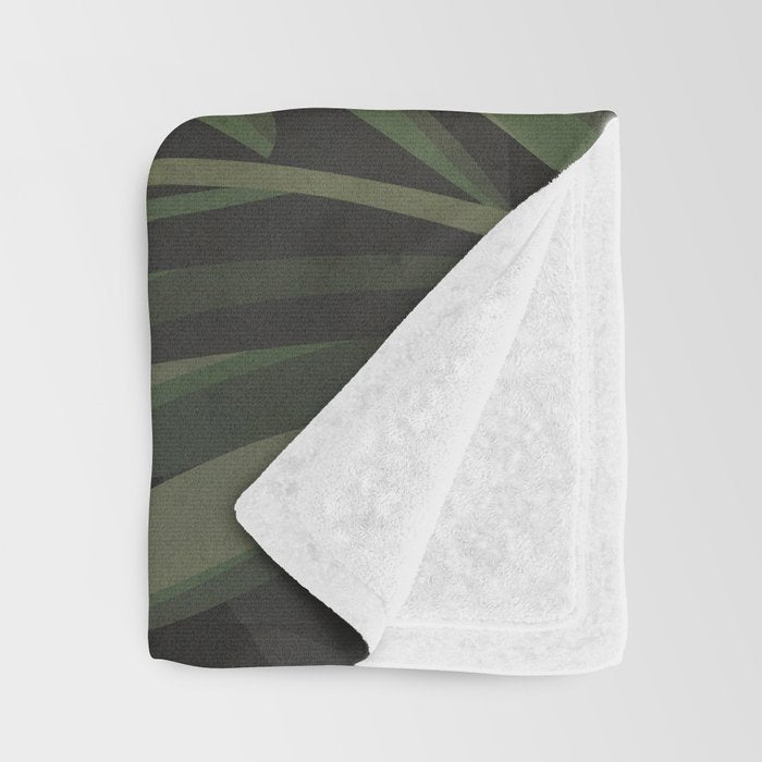 Abstract Art Tropical Leaves 49 Throw Blanket Gallery Image 3