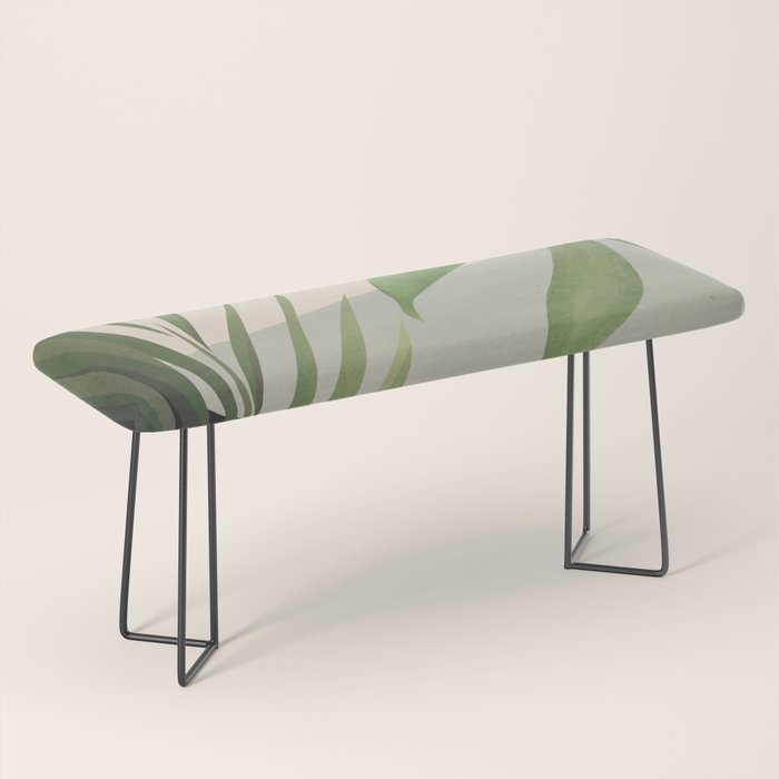 Abstract Art Tropical Leaves 49 Bench Gallery Image 1