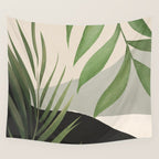 Abstract Art Tropical Leaves 49 Wall Tapestry Gallery Image 4