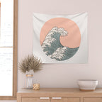 Cat Landscape 201: The Cat Wave Wall Tapestry Gallery Image 2