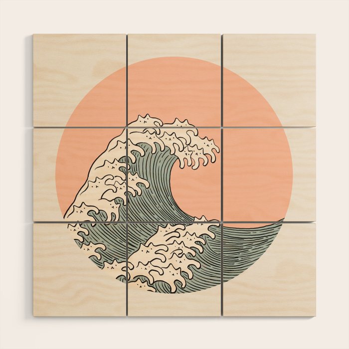 Cat Landscape 201: The Cat Wave Wood Wall Art Gallery Image 1