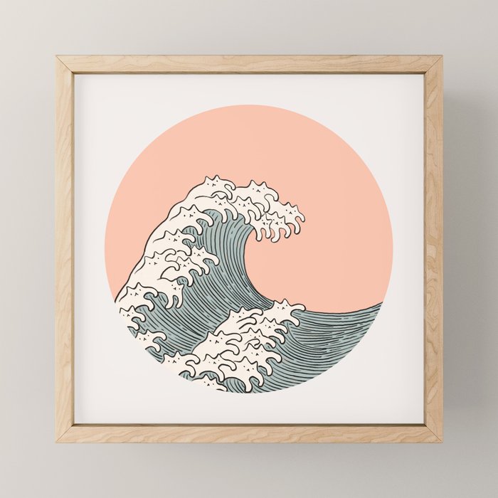 Cat Landscape 201: The Cat Wave Mini Art Print Gallery Image 1