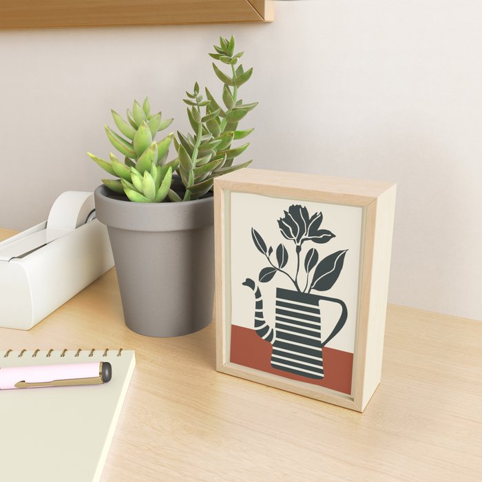 Teapot Garden 9 Mini Art Print Gallery Image 2