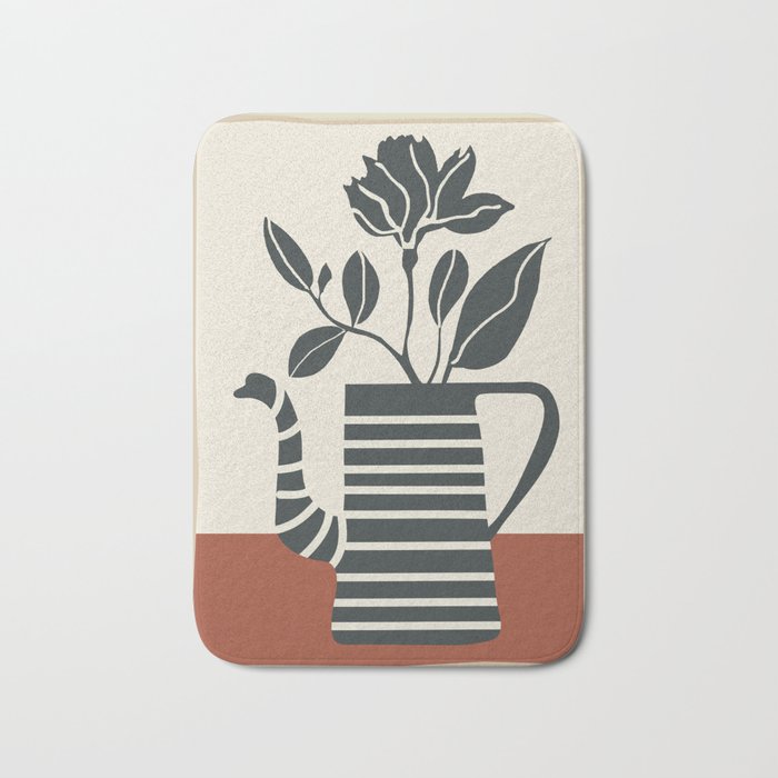 Teapot Garden 9 Bath Mat Gallery Image 1