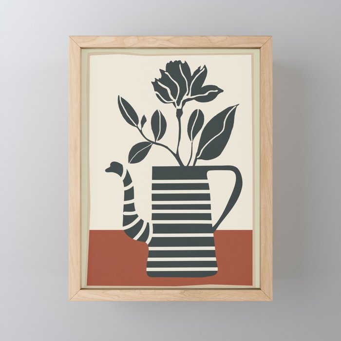 Teapot Garden 9 Mini Art Print Gallery Image 1