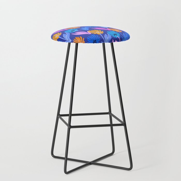 Rainbow Wildflower Floral Pattern Stool Gallery Image 1