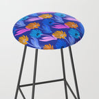 Rainbow Wildflower Floral Pattern Stool Gallery Image 2