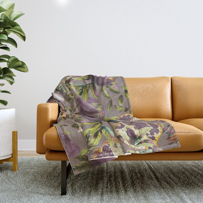 Pomegranate Garden III Throw Blanket Gallery Image 1