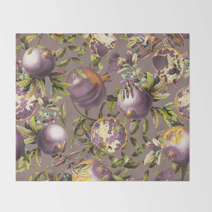 Pomegranate Garden III Throw Blanket Gallery Image 2