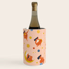 Collection of women holding planet with dream universe. Wine Chiller Gallery Image 1