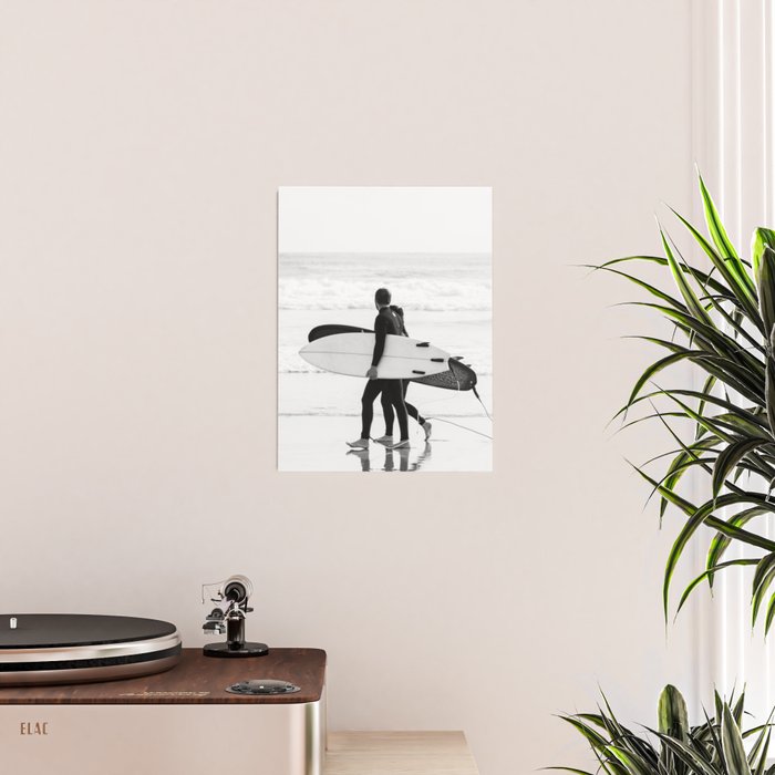 Cool BW Surf Photography Poster Gallery Image 2