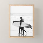 Cool BW Surf Photography Mini Art Print Gallery Image 1