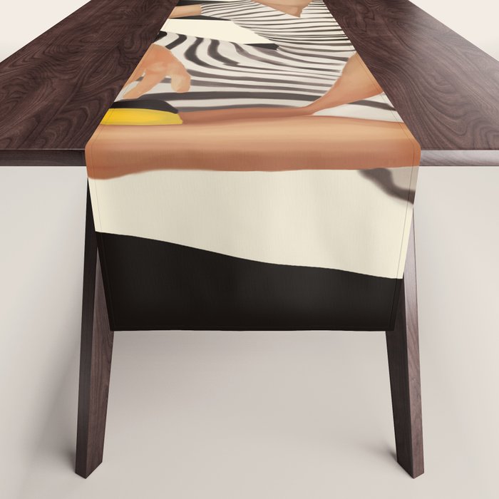 Yellow Noise Table Runner Gallery Image 1