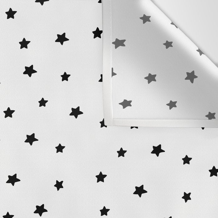 Black and White Stars Wall Tapestry Gallery Image 3