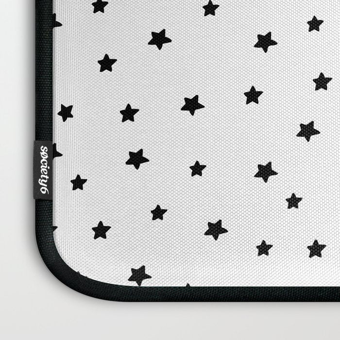 Black and White Stars Laptop Sleeve Gallery Image 3