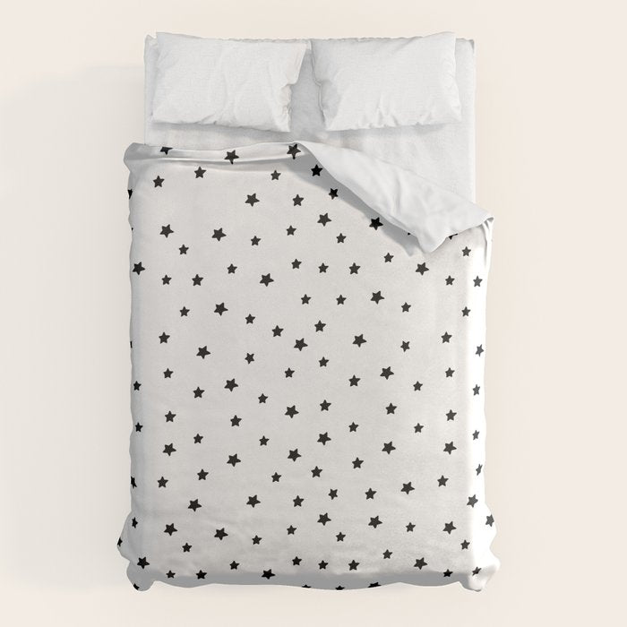Black and White Stars Duvet Cover Gallery Image 6