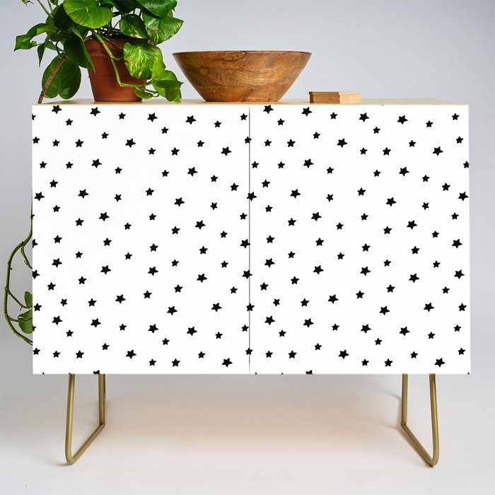 Black and White Stars Credenza Gallery Image 1