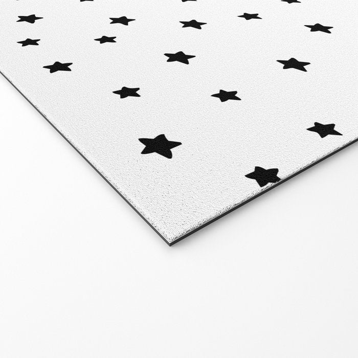 Black and White Stars Welcome Mat Gallery Image 2