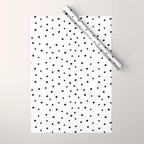 Black and White Stars Wrapping Paper Gallery Image 1