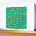 Happy Tropical Jungle Birds Toucan Hummingbird Parrot Green Wall Mural Gallery Image 2