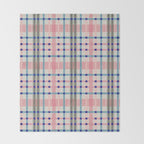 Vibrant Plaid Fusion B Throw Blanket Gallery Image 2