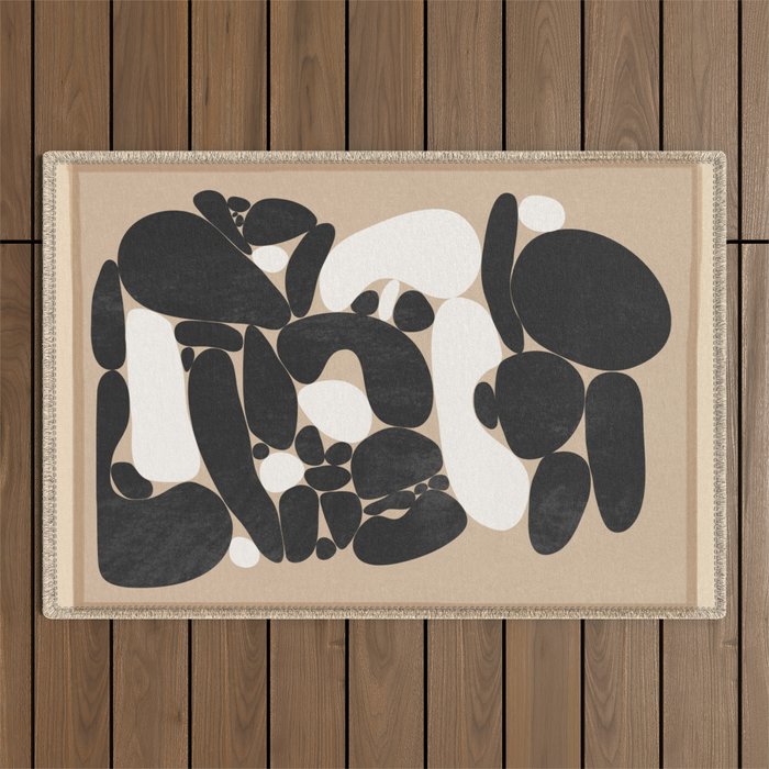 Abstract Pebbles Outdoor Rug Gallery Image 1