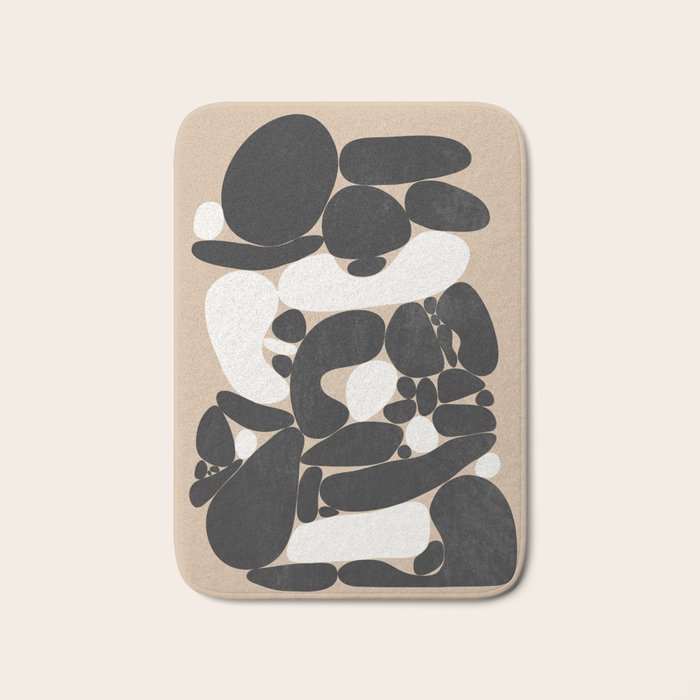 Abstract Pebbles Bath Mat Gallery Image 1