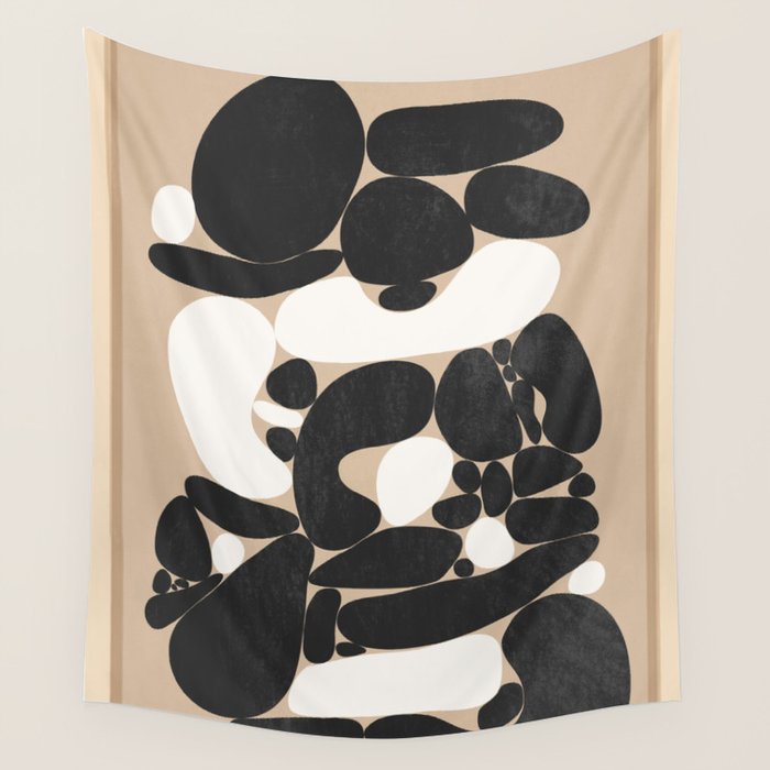 Abstract Pebbles Wall Tapestry Gallery Image 1