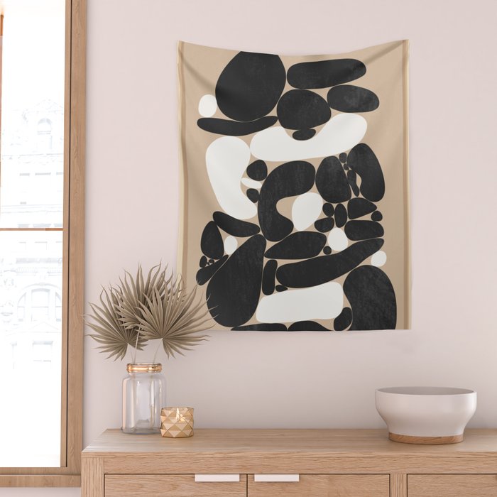 Abstract Pebbles Wall Tapestry Gallery Image 2