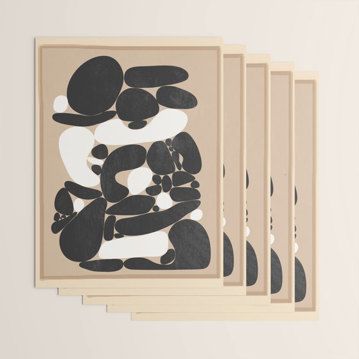 Abstract Pebbles Wrapping Paper Gallery Image 3