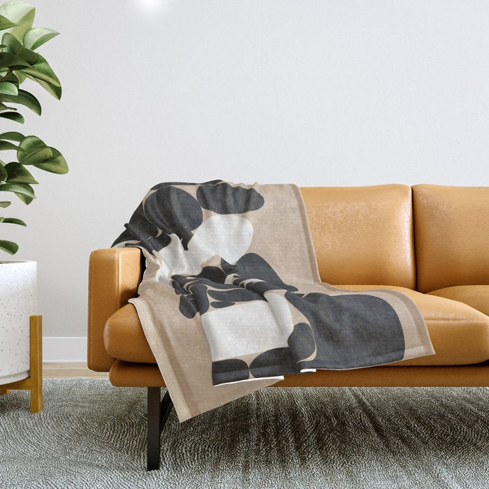 Abstract Pebbles Throw Blanket Gallery Image 1