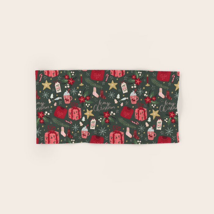 Merry Christmas Bath Towel Gallery Image 1