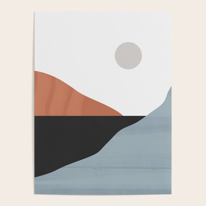 Minimal Abstract Art Landscape 7 Poster Gallery Image 4