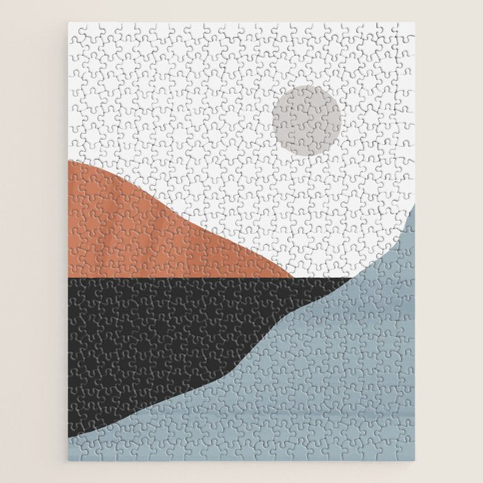 Minimal Abstract Art Landscape 7 Jigsaw Puzzle Gallery Image 1