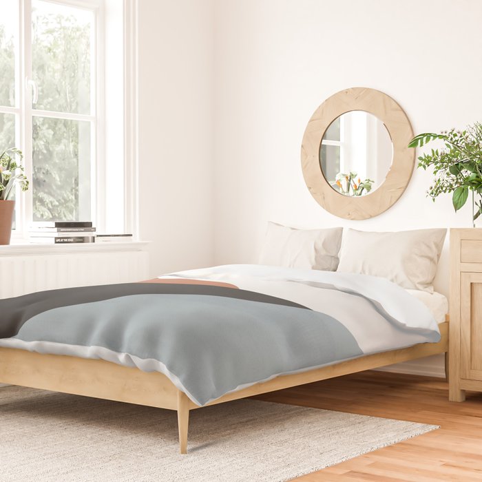 Minimal Abstract Art Landscape 7 Duvet Cover Gallery Image 2
