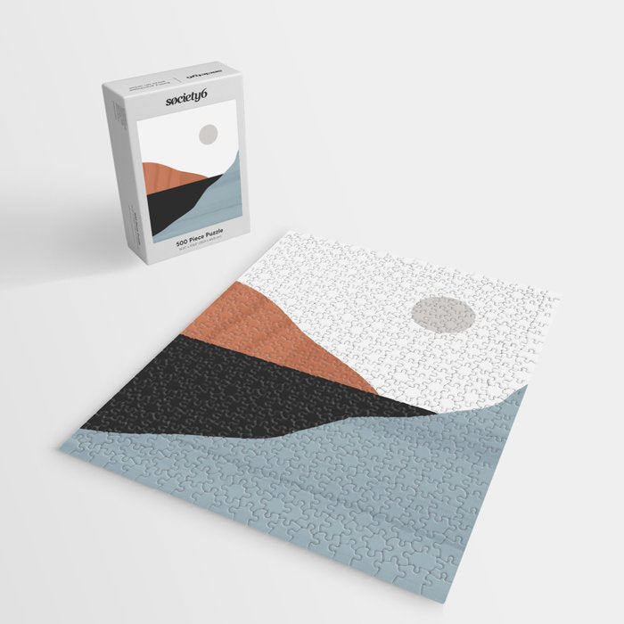 Minimal Abstract Art Landscape 7 Jigsaw Puzzle Gallery Image 2