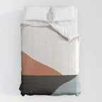 Minimal Abstract Art Landscape 7 Comforter Gallery Image 6