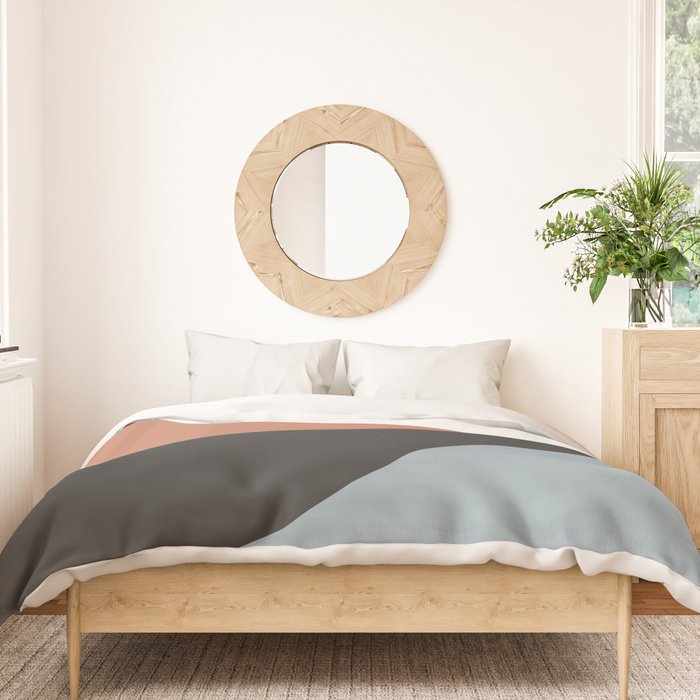 Minimal Abstract Art Landscape 7 Duvet Cover Gallery Image 3